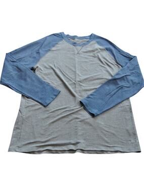 Orvis Gray w/ Blue Thick Long Sleeve Shirt X-Large